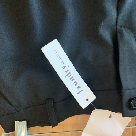 NWT LAUNDRY Tailored Straight Leg Blk Pants (4) - Picture 6 of 7